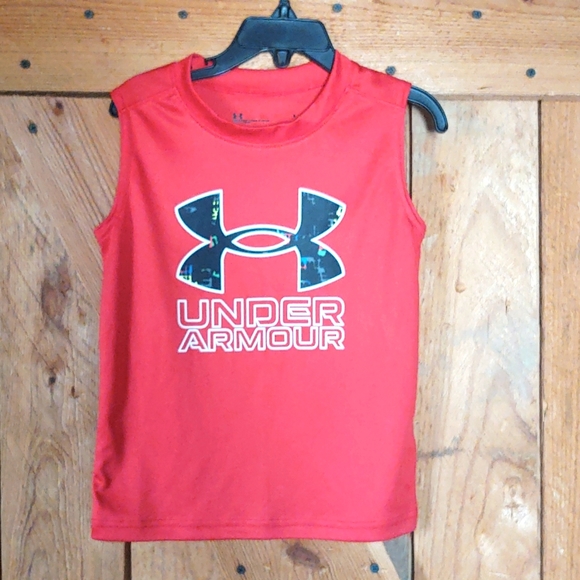 Boys Size 4 Summer Tank Outfit Under Armour - Picture 3 of 9
